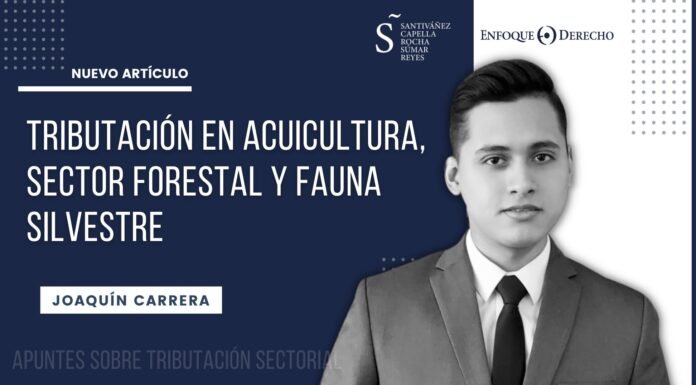 Tributación en Acuicultura, Sector Forestal y Fauna Silvestre