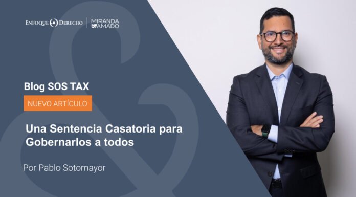 Una Sentencia Casatoria para gobernarlos a todos