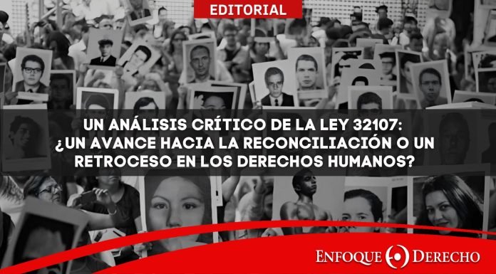 Un análisis crítico de la ley 32107: ¿Un avance hacia la reconciliación o un retroceso en los derechos humanos?