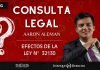 Consulta Legal | ¿Cuáles son los efectos de la Ley N° 32130?