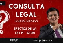Consulta Legal | ¿Cuáles son los efectos de la Ley N° 32130?