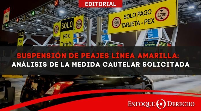 Suspensión de peajes Línea Amarilla: Análisis de la medida cautelar solicitada