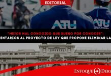 Editorial | “Mejor mal conocido que bueno por conocer”: Comentarios al Proyecto de ley que propone eliminar la ATU